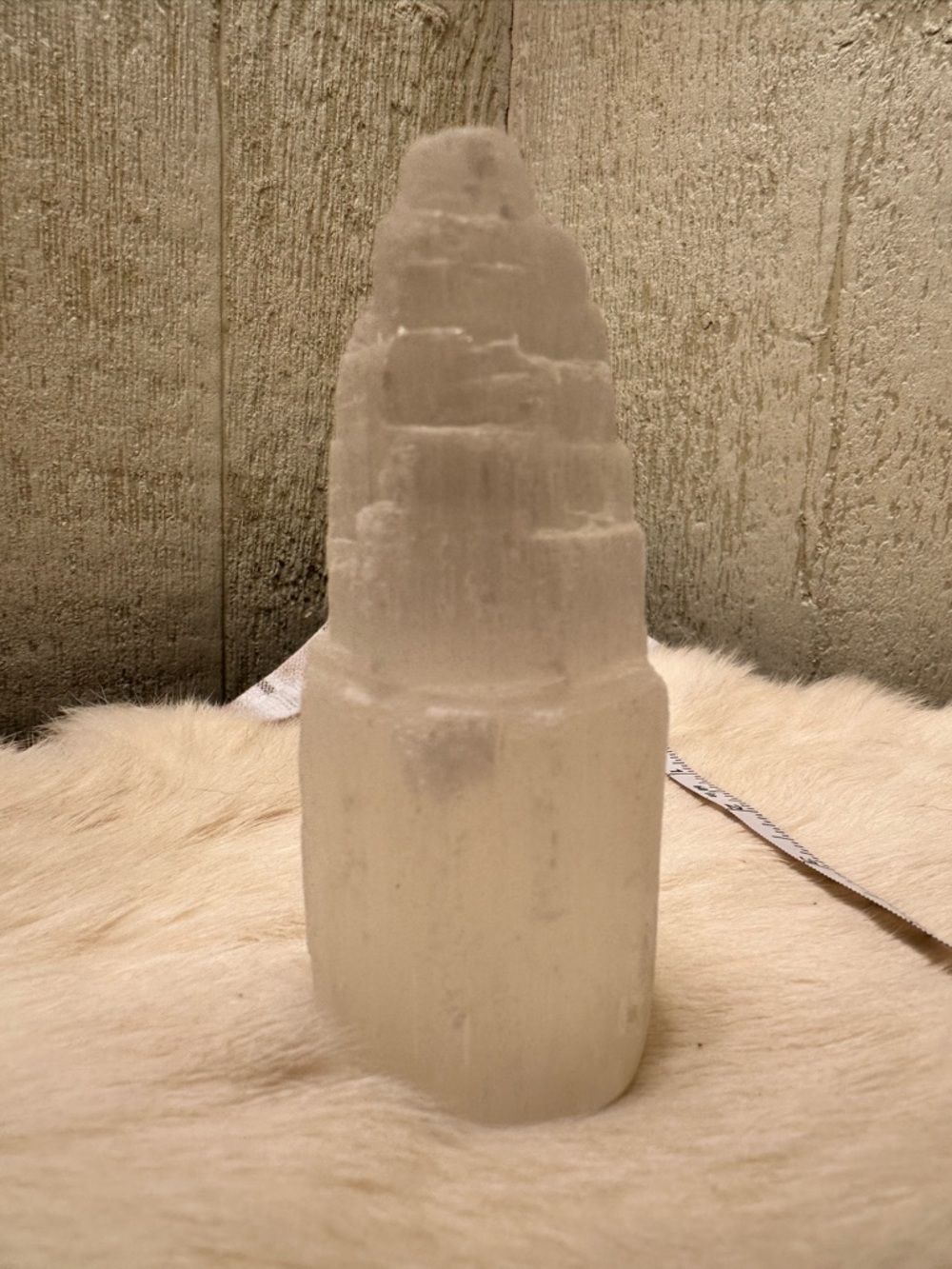 Selenite Tower Crystal - White